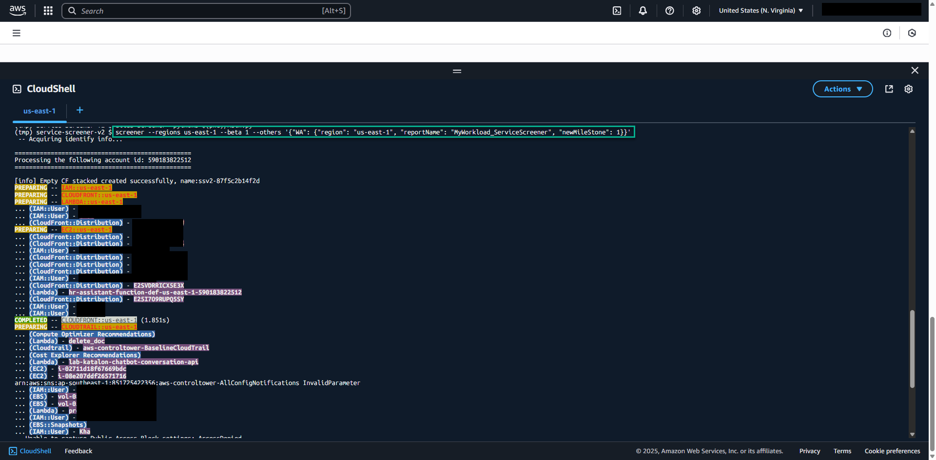 Create a workload in AWS Well-Architected Tool: